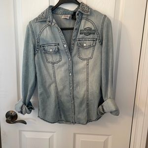 Harley Davidson button up